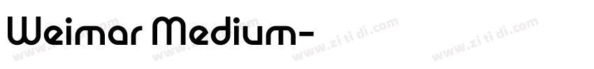 Weimar Medium字体转换